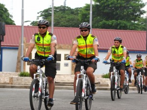 Policiclos saliendo a patrullar